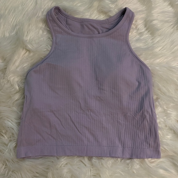 LULULEMON Ebb to Street Cropped Racerback Tank Top - Picture 1 of 3